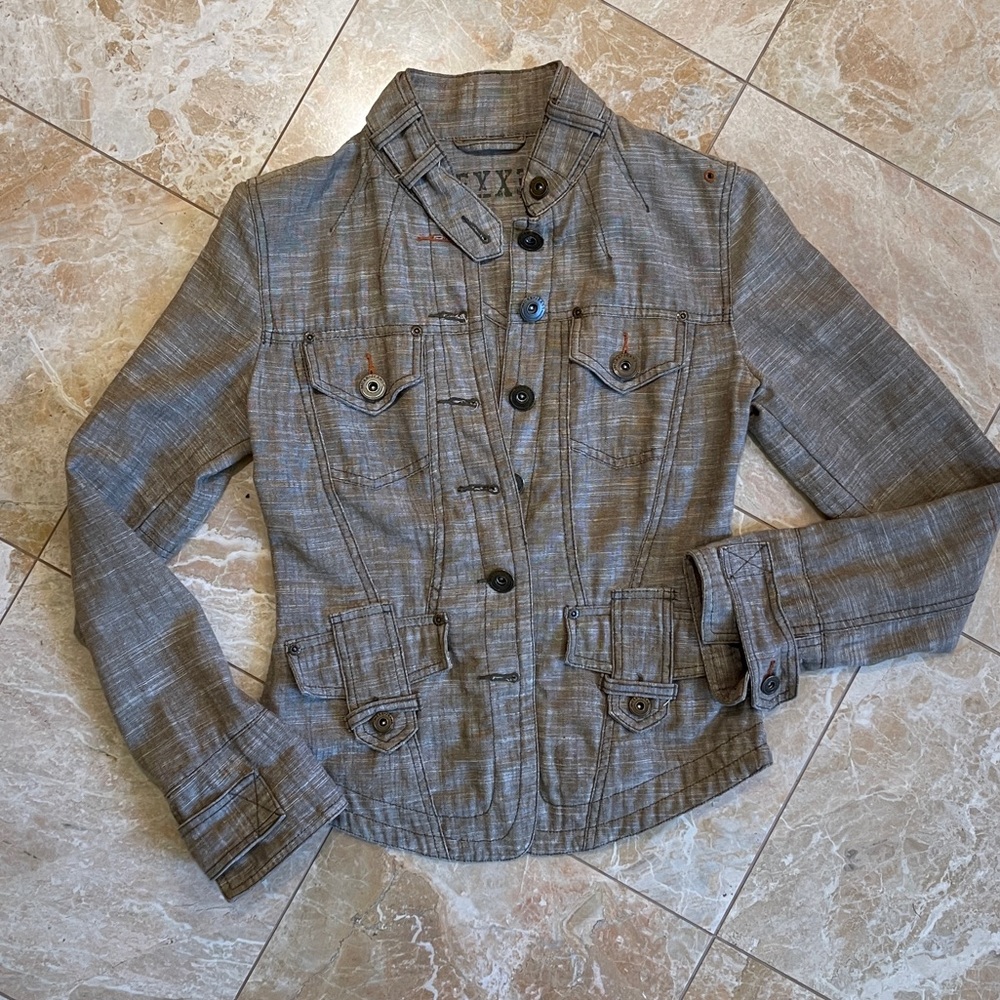 Mexx linen fitted jacket size 4
